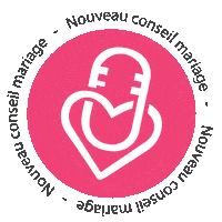 Heart Pink Sticker by organiser-mon-mariage