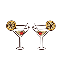 Party Drink Sticker by Micas