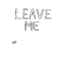 Sad Leave Me Alone Sticker by Shenja