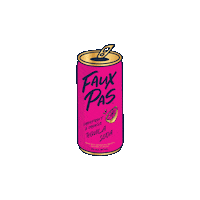 Happy Hour Drink Sticker by Faux Pas Canned Cocktails