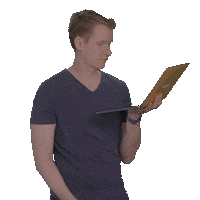 Excited Computer Sticker by KAYAK