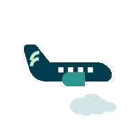 Travel Plane Sticker by Flyr