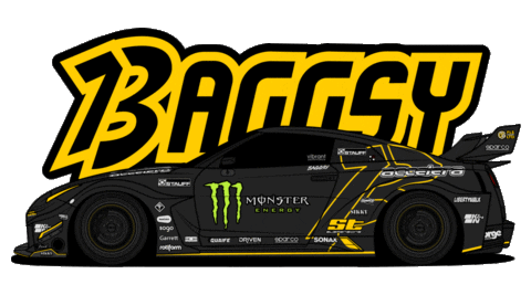 Drifting Nissan Gt-R Sticker