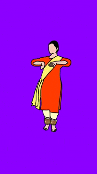 Dancing Girl Art GIF