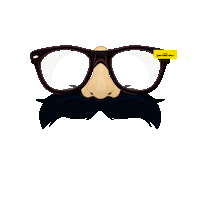 opticauniversitaria beard u mascara moustache Sticker