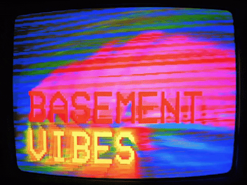 basementvibes giphyupload tv logo glitch GIF