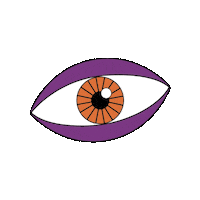belltigerdesign purple eye see vision Sticker