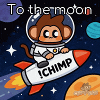 To The Moon Space GIF by Chimpers