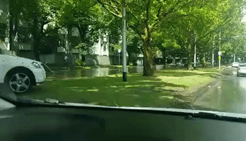 Sudden Summer Storm Floods Major Melbourne Road