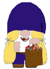 Gnome Grocery Shopping Sticker