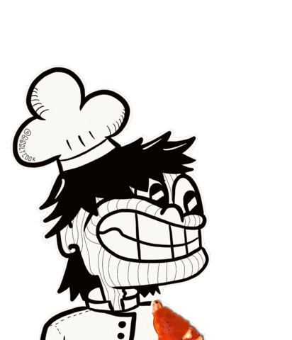 Gigglycook pizza cook giggly gigglycook Sticker