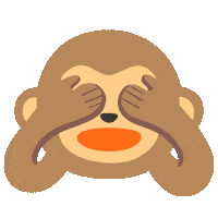See No Evil Emoji Sticker by Wise Monkey Meme