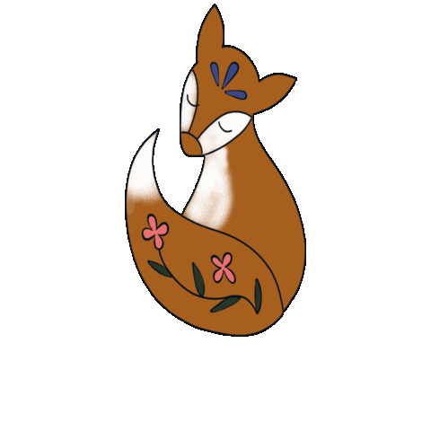 Summer Fox Sticker by Easy Peasy Cutters