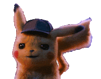 detective pikachu smile Sticker by Leroy Patterson
