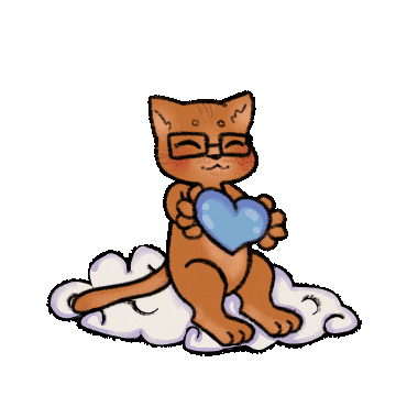 Orange Cat Sticker