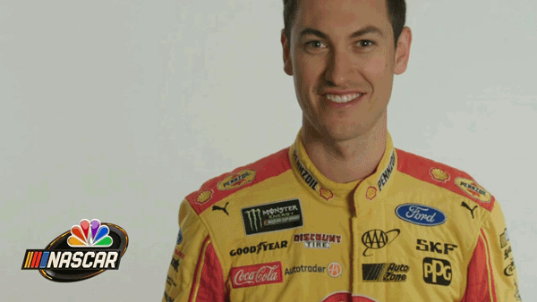 joey logano laughing GIF by NASCAR on NBC