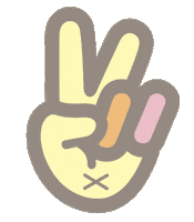 good vibes peace Sticker by Baby Bum