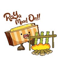 bungkuskawkaw raya roti balik kampung bkk Sticker