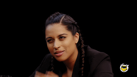 Lilly Singh Wings GIF by First We Feast: Hot Ones