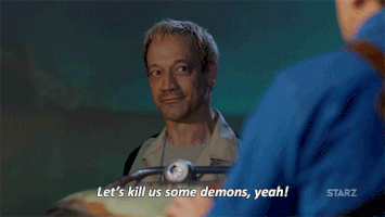 bruce campbell demons GIF by Ash vs Evil Dead
