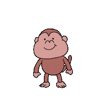 Jump Monkey Sticker by Chriphoster