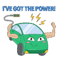 Electric Car Sticker by MOT Singapore