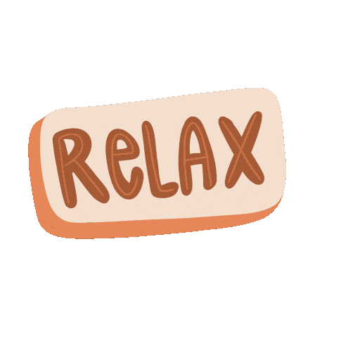 Orange Relax Sticker