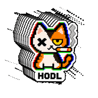 Cat Stay Weird Sticker by Weird Cats