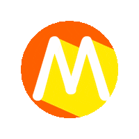 Orange Abc Sticker