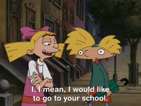 hey arnold nicksplat GIF
