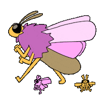 mpotemkin mom walking walk bug Sticker