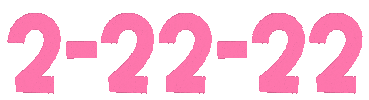 February 22 Pink Sticker