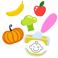 Baby Food Fruit Sticker by Mimiflo® Philippines