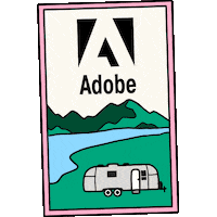 Camping Adobe Creative Cloud Sticker by Adobe