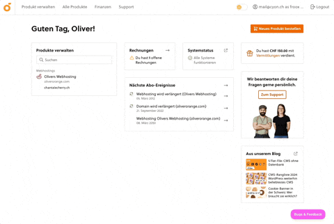 Orange Hosting GIF by cyon.ch