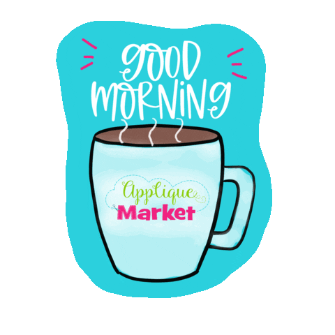 Good Morning Coffee Sticker by Applique Market