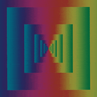 chromatic labyrinth GIF by RetroCollage