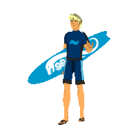 ocean surf STICKER by imoji