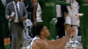 Excited Milwaukee Bucks GIF by NBA