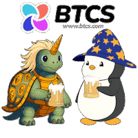 Cheers Crypto Sticker by Pudgy Penguins