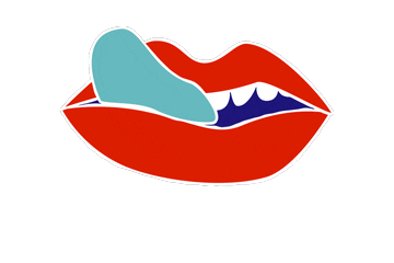 sticker licking by Katy Beveridge