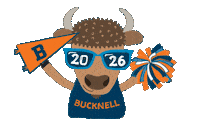 Spirit Celebrate Sticker by Bucknell University