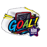 Ice Hockey Goal Sticker by Riga Hockey Cup