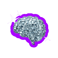 Brain Diamond Sticker