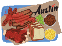 Texas Grilling Sticker by Visit Austin