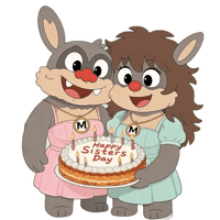 Happiness Sisters Sticker