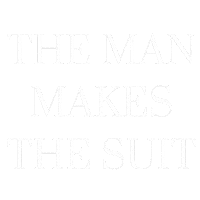 Theman Sticker by RANDY WILLARD | THE MAN MAKES THE SUIT