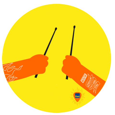 happy rock Sticker by Itaú Uruguay