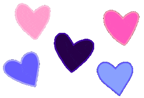 Love Is Love Hearts Sticker by Rainbow Brains