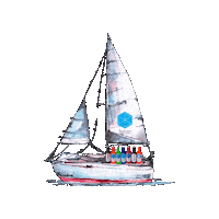 Bottles Sailboat Sticker by JJs Manöverschluck